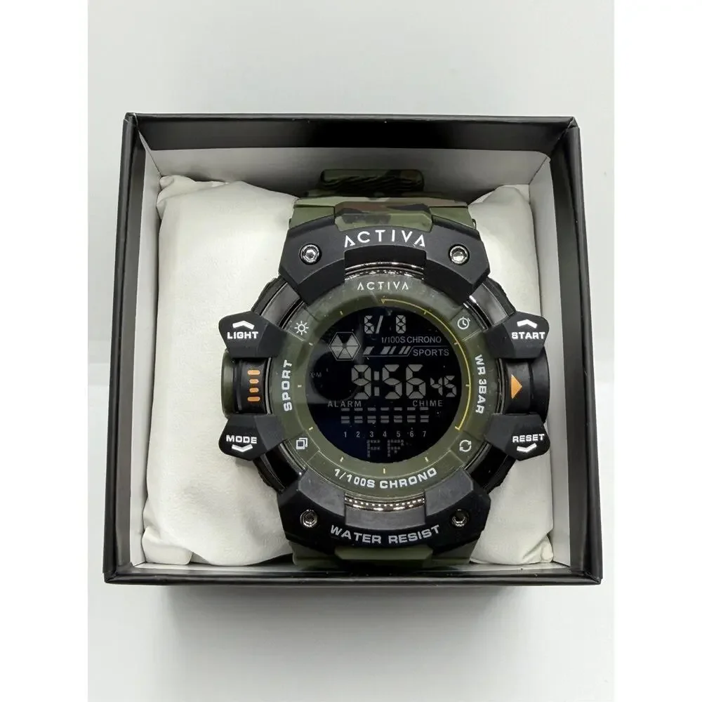 ACW8050MC-004 Activa Armour X Invicta Camo 50mm Mens Digital Watch Brand New